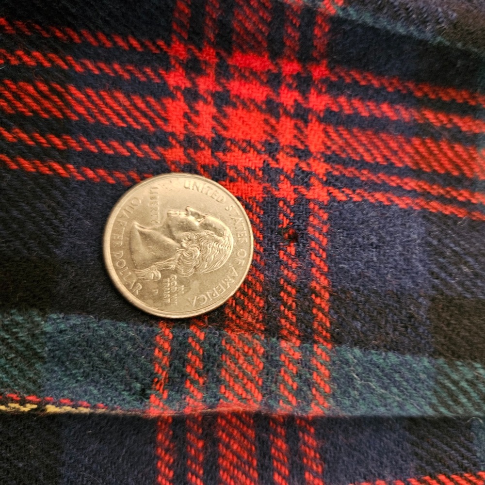 Pendleton Vintage Wool MacLennan Tartan Plaid Pleated Midi Skirt Red Blue USA - Picture 8 of 11